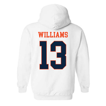 Auburn - NCAA Men's Basketball : CJ Williams - Generic Shersey Hooded Sweatshirt-1