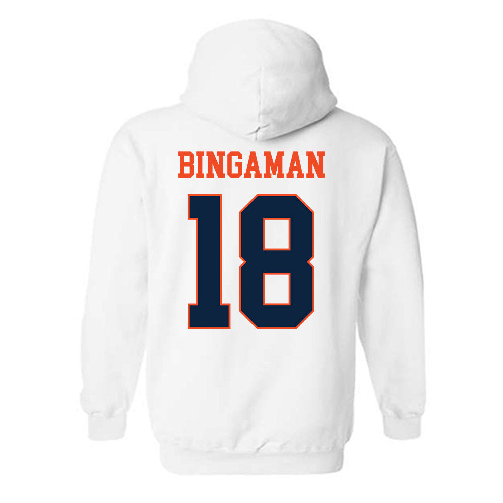 Auburn - NCAA Baseball : Ethin Bingaman - Generic Shersey Hooded Sweatshirt-1