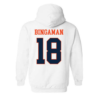 Auburn - NCAA Baseball : Ethin Bingaman - Generic Shersey Hooded Sweatshirt-1