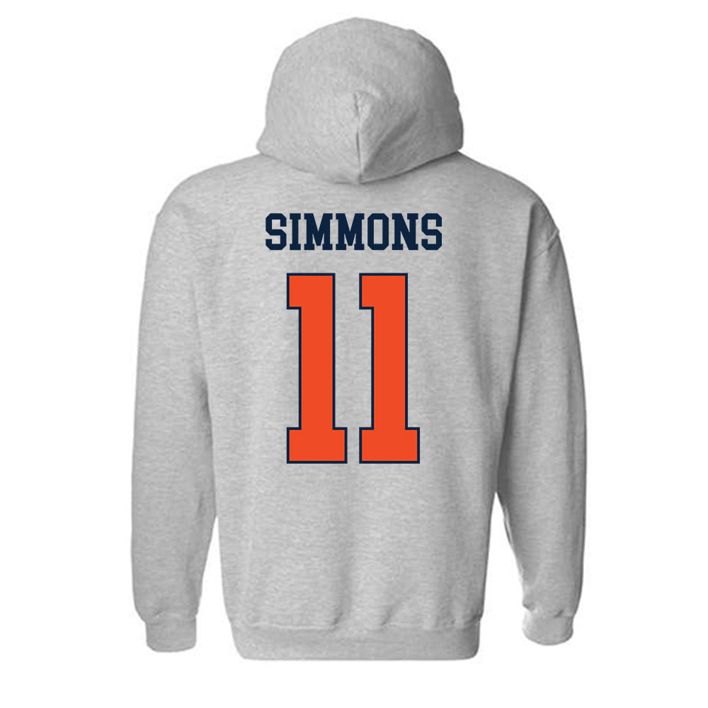 Auburn - NCAA Football : Malcolm Simmons - Generic Shersey Hooded Sweatshirt