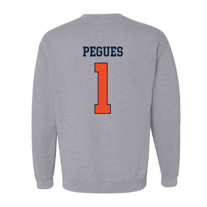 Auburn - NCAA Men's Basketball : JP Pegues - Generic Shersey Crewneck Sweatshirt