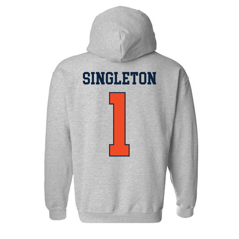 Auburn - NCAA Football : Eric Singleton - Generic Shersey Hooded Sweatshirt-1