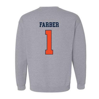 Auburn - NCAA Baseball : Ryne Farber - Generic Shersey Crewneck Sweatshirt-1
