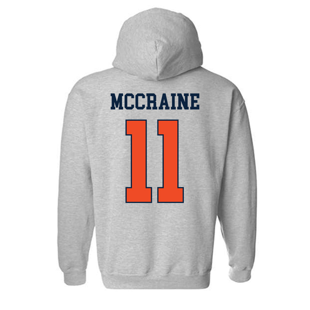Auburn - NCAA Baseball : Brandon McCraine - Generic Shersey Hooded Sweatshirt-1
