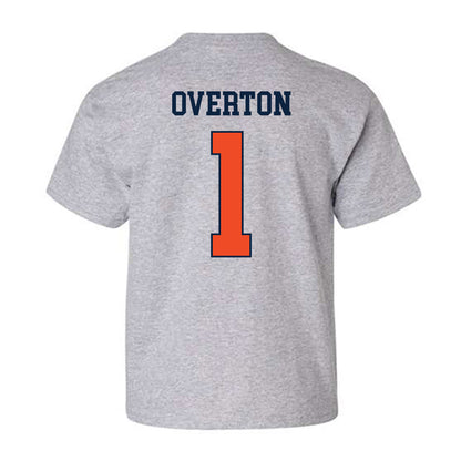 Auburn - NCAA Men's Basketball : Kevin Overton - Generic Shersey Youth T-Shirt-1