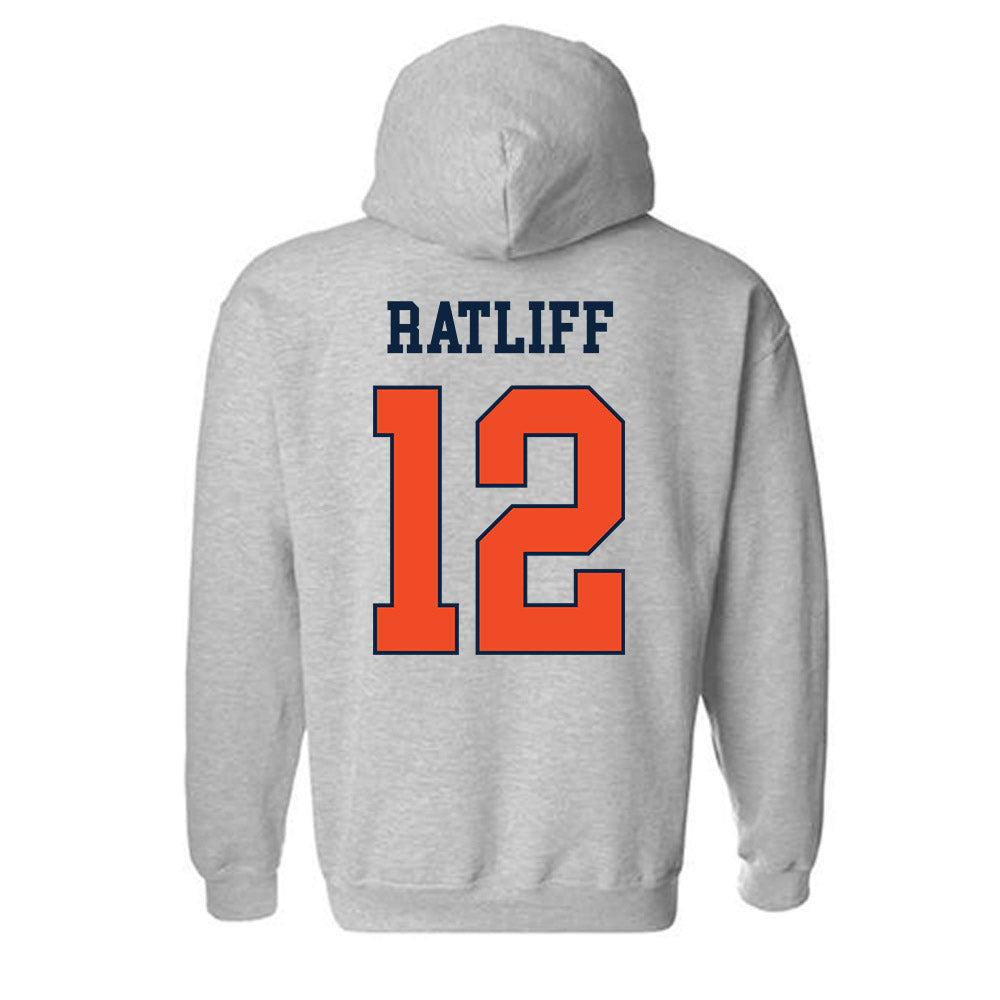 Auburn - NCAA Softball : Ava Ratliff - Generic Shersey Hooded Sweatshirt-1