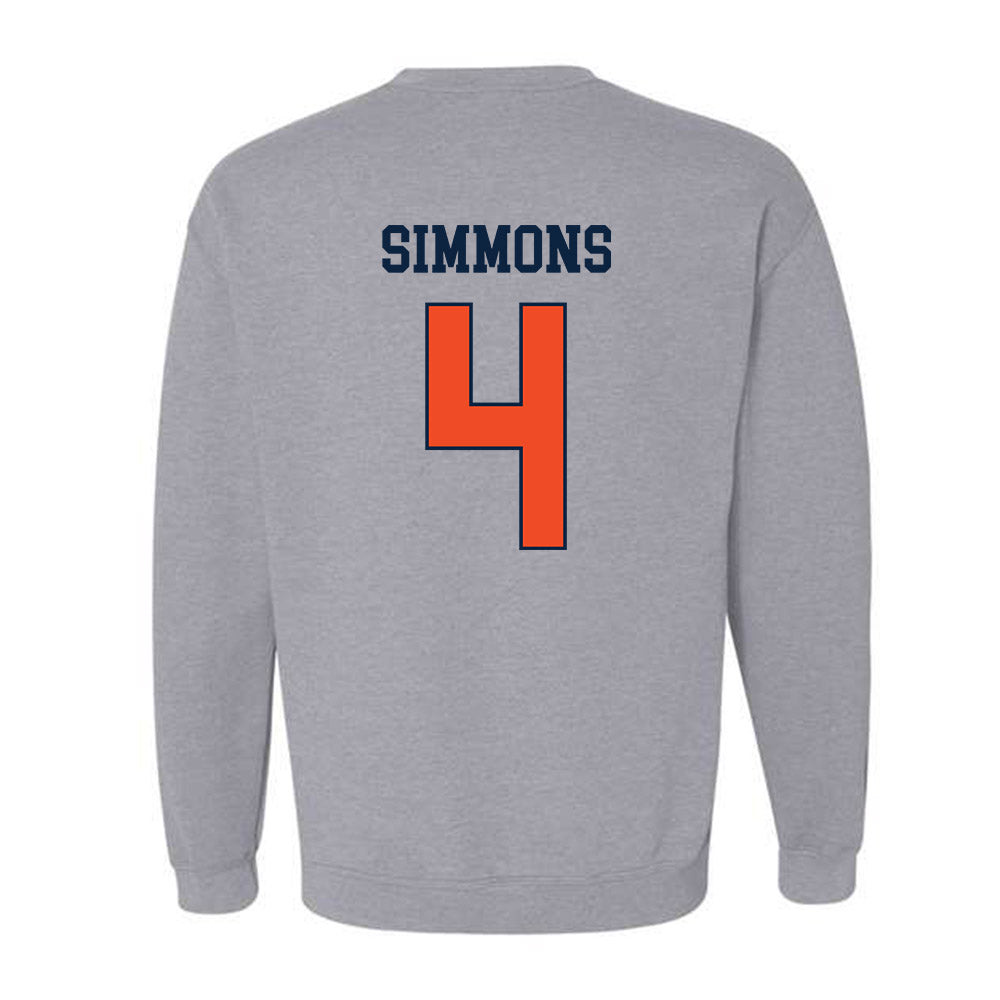Auburn - NCAA Football : Malcolm Simmons - Generic Shersey Crewneck Sweatshirt-1