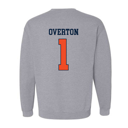 Auburn - NCAA Men's Basketball : Kevin Overton - Generic Shersey Crewneck Sweatshirt-1