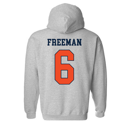 Auburn - NCAA Men's Basketball : Elyjah Freeman - Generic Shersey Hooded Sweatshirt-1