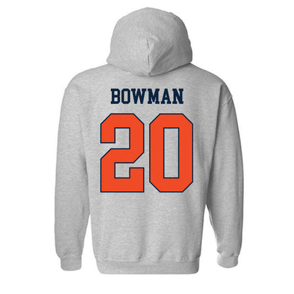 Auburn - NCAA Men's Basketball : Jeremiah Bowman - Generic Shersey Hooded Sweatshirt-1
