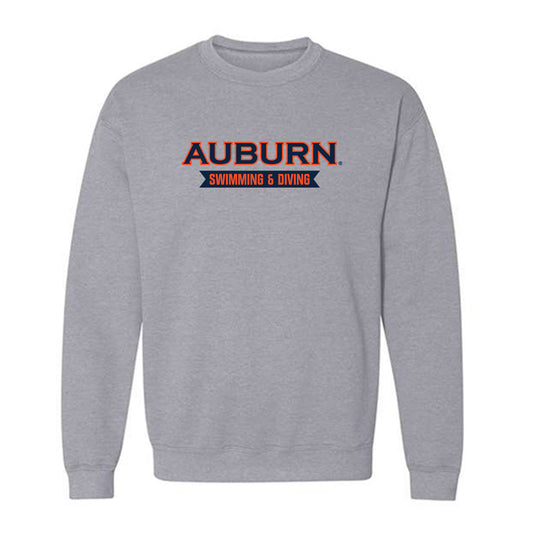 Auburn - NCAA Men's Swimming & Diving : Warner Russ - Generic Shersey Crewneck Sweatshirt-0