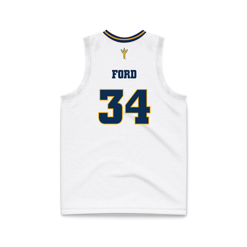 UTC - NCAA Women's Basketball : Kalifa Ford - White Basketball Jersey-1