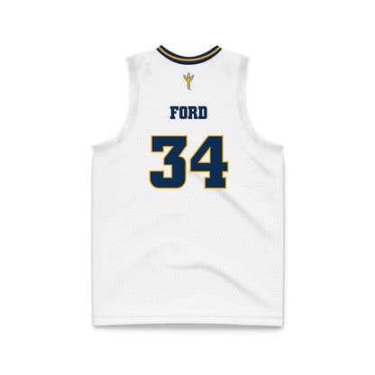 UTC - NCAA Women's Basketball : Kalifa Ford - White Basketball Jersey-1