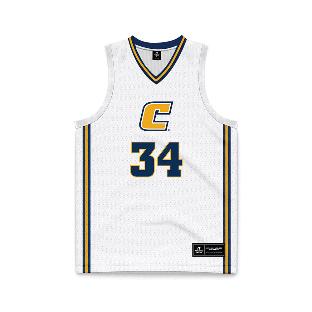 UTC - NCAA Women's Basketball : Kalifa Ford - White Basketball Jersey-0