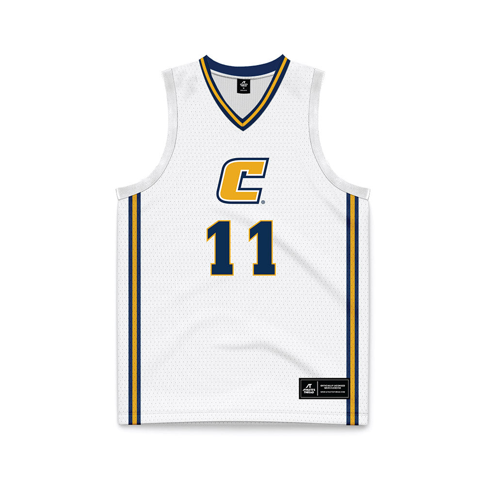 UTC - NCAA Women's Basketball : Caia Elisaldez - White Basketball Jersey-0