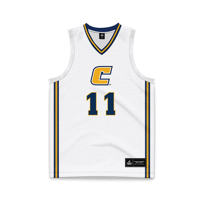 UTC - NCAA Women's Basketball : Caia Elisaldez - White Basketball Jersey-0