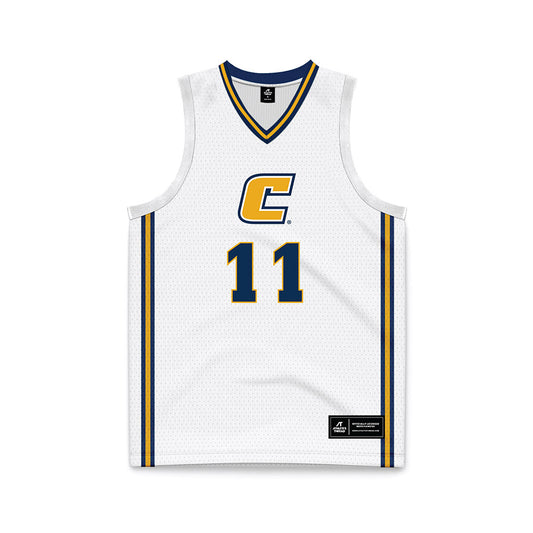 UTC - NCAA Women's Basketball : Caia Elisaldez - White Basketball Jersey-0