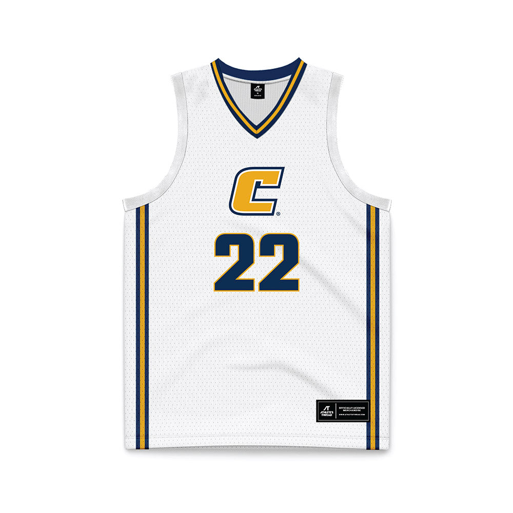 UTC - NCAA Women's Basketball : Gianna Corbitt - White Basketball Jersey-0