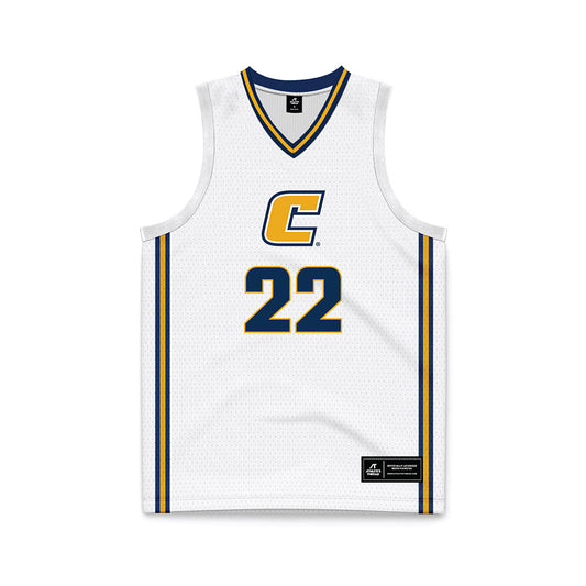 UTC - NCAA Women's Basketball : Gianna Corbitt - White Basketball Jersey-0
