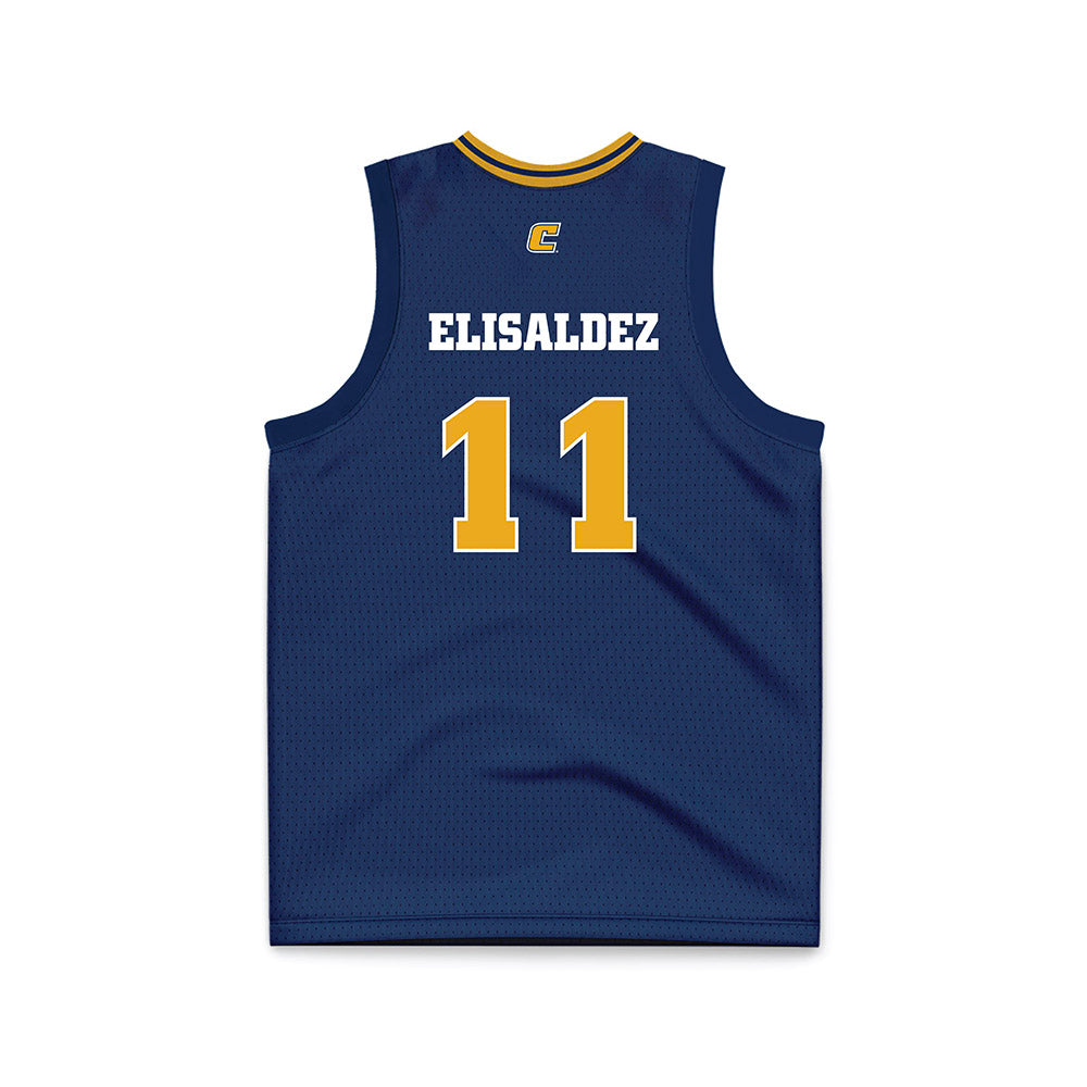 UTC - NCAA Women's Basketball : Caia Elisaldez - Navy Basketball Jersey-1
