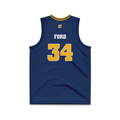 UTC - NCAA Women's Basketball : Kalifa Ford - Navy Basketball Jersey-1