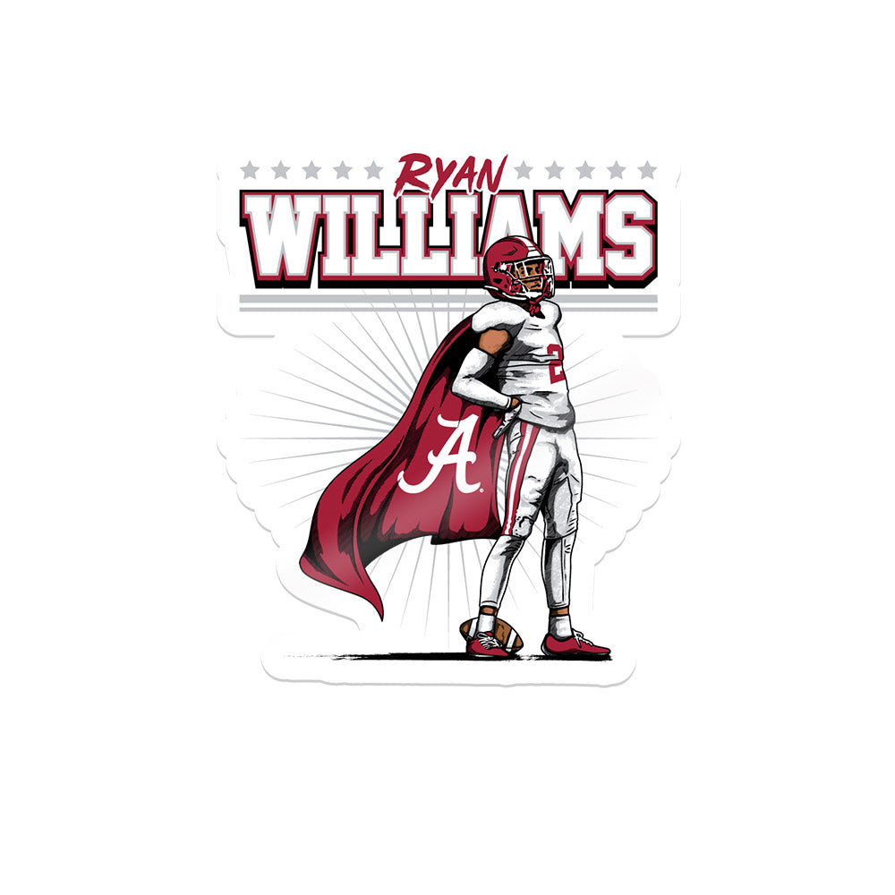 Alabama - NCAA Football :  Ryan Williams  x Roll Tide Willie -  Sticker Individual Caricature