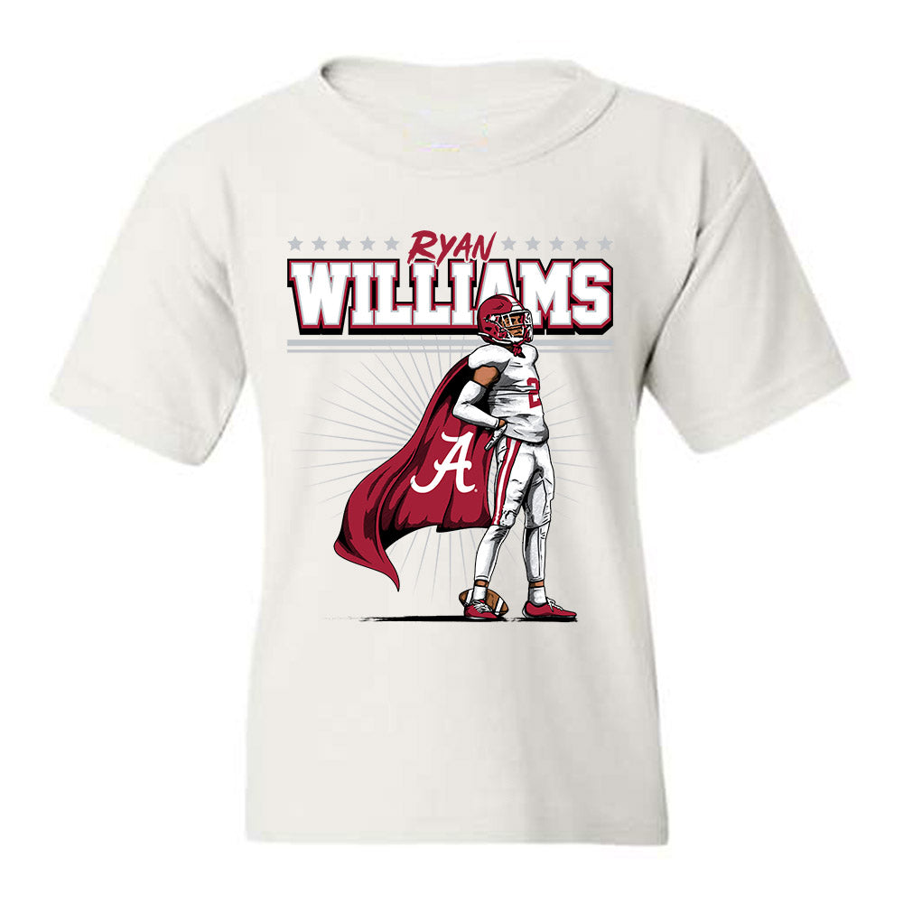 Alabama - NCAA Football :  Ryan Williams  x Roll Tide Willie -  Youth tshirt Individual Caricature