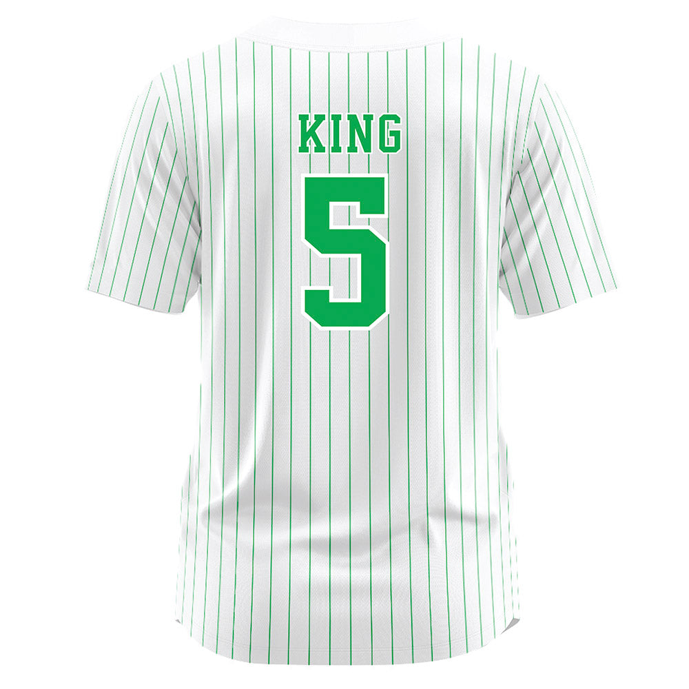Marshall - NCAA Softball : Jules King - White Pinstripe Jersey
