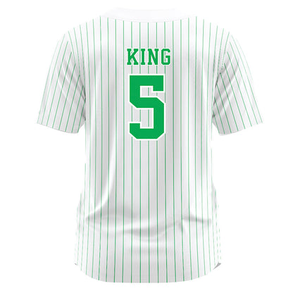 Marshall - NCAA Softball : Jules King - White Pinstripe Jersey