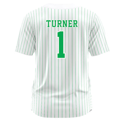 Marshall - NCAA Softball : Sydney Turner - White Pinstripe Jersey-1
