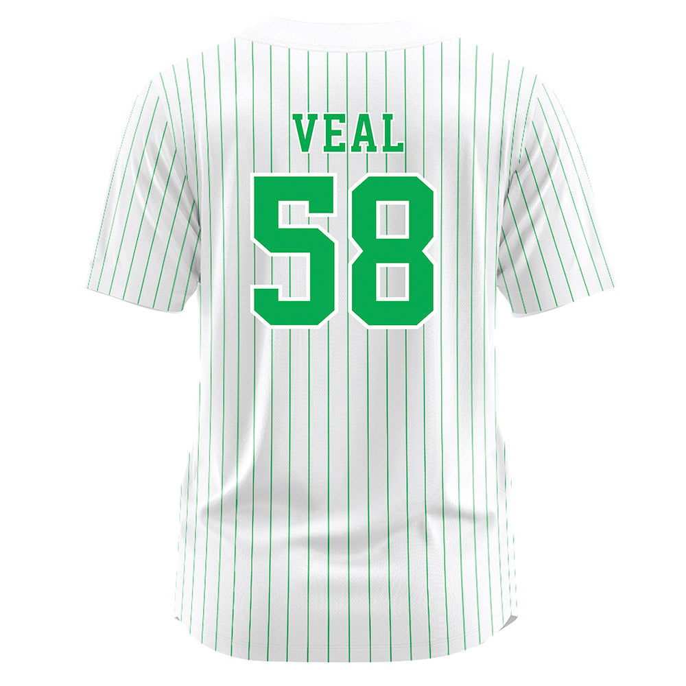 Marshall - NCAA Softball : Maddie Veal - White Pinstripe Jersey-1