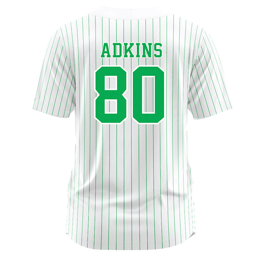 Marshall - NCAA Softball : Haleigh Adkins - White Pinstripe Jersey-1