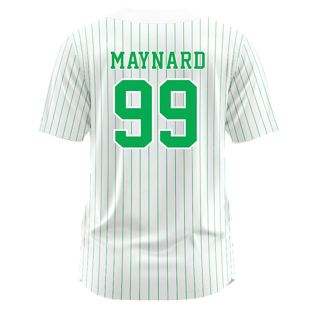 Marshall - NCAA Softball : Mackenzie Maynard - White Pinstripe Jersey-1