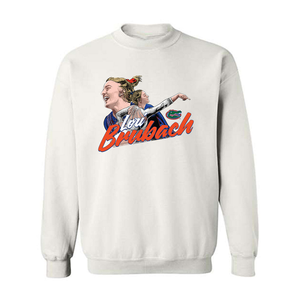 Florida - NCAA Women's Gymnastics : Lori Brubach - Crewneck Sweatshirt Individual Caricature