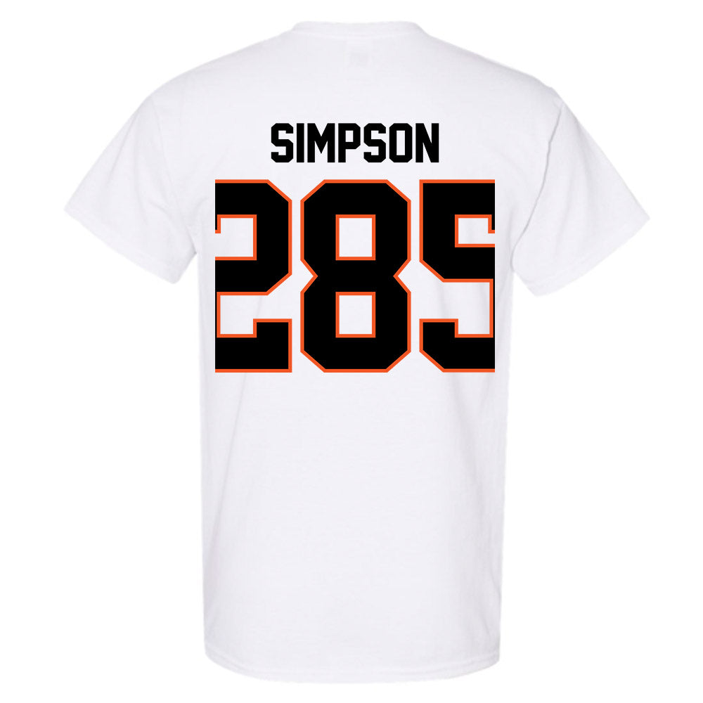 Oklahoma State - NCAA Wrestling : Hayden Simpson - Classic Shersey T-Shirt-1