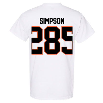 Oklahoma State - NCAA Wrestling : Hayden Simpson - Classic Shersey T-Shirt-1