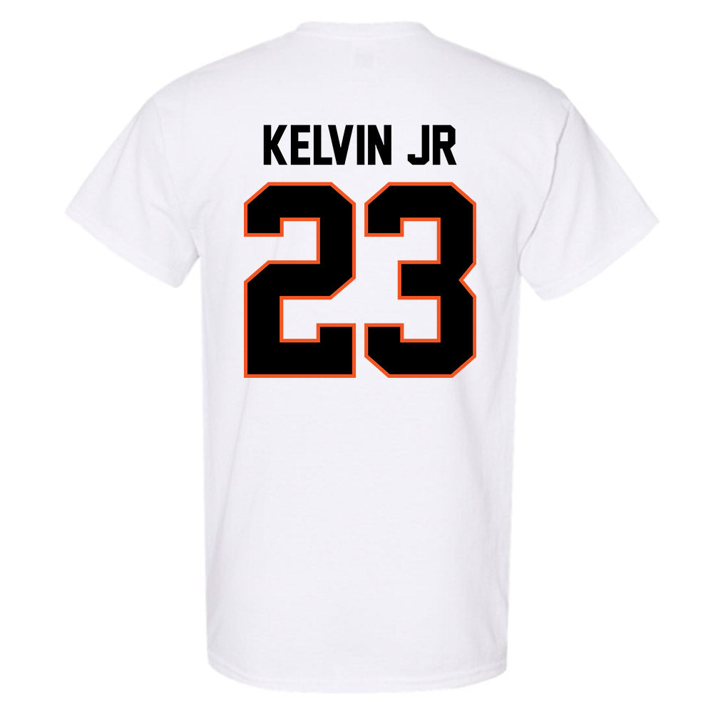 Oklahoma State - NCAA Men's Basketball : Mikey Kelvin Jr - Classic Shersey T-Shirt-3