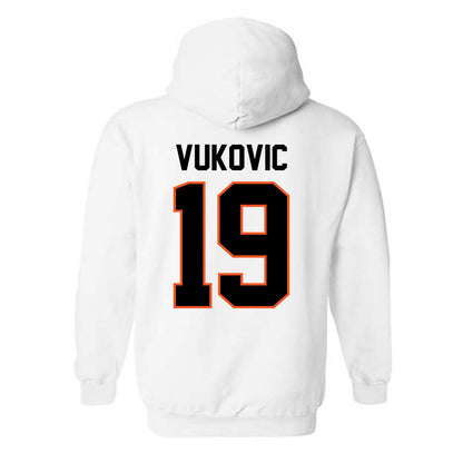 Oklahoma State - NCAA Men's Basketball : Andrija Vukovic - Classic Shersey Hooded Sweatshirt-1