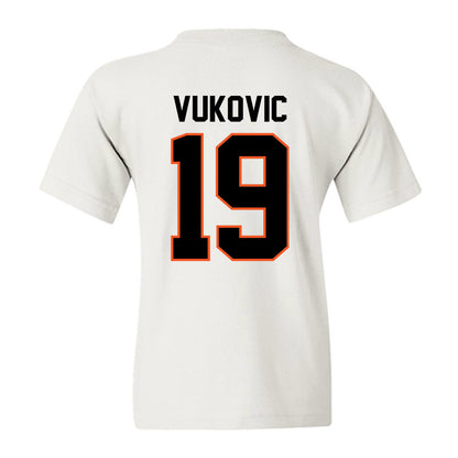 Oklahoma State - NCAA Men's Basketball : Andrija Vukovic - Classic Shersey Youth T-Shirt-3