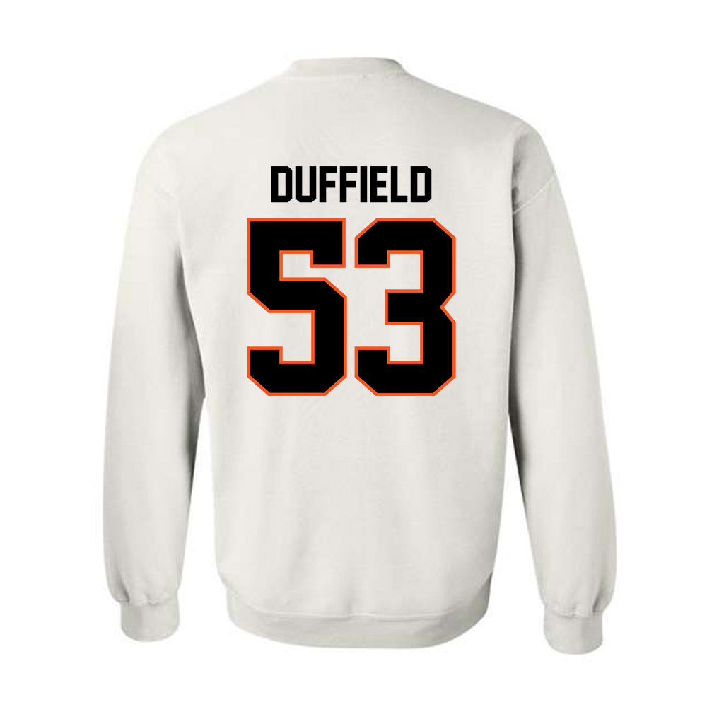 Oklahoma State - NCAA Football : Jaxson Duffield - Classic Shersey Crewneck Sweatshirt-1