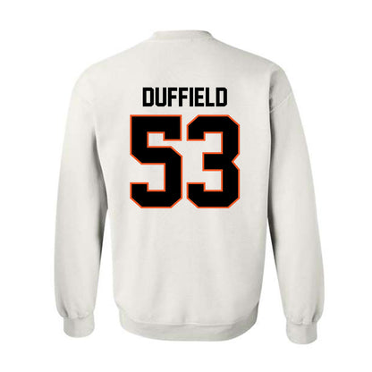 Oklahoma State - NCAA Football : Jaxson Duffield - Classic Shersey Crewneck Sweatshirt-1