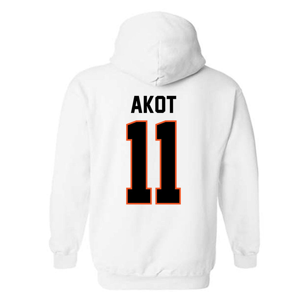 Oklahoma State - NCAA Women's Basketball : Achol Akot - Classic Shersey Hooded Sweatshirt-1