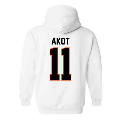 Oklahoma State - NCAA Women's Basketball : Achol Akot - Classic Shersey Hooded Sweatshirt-1