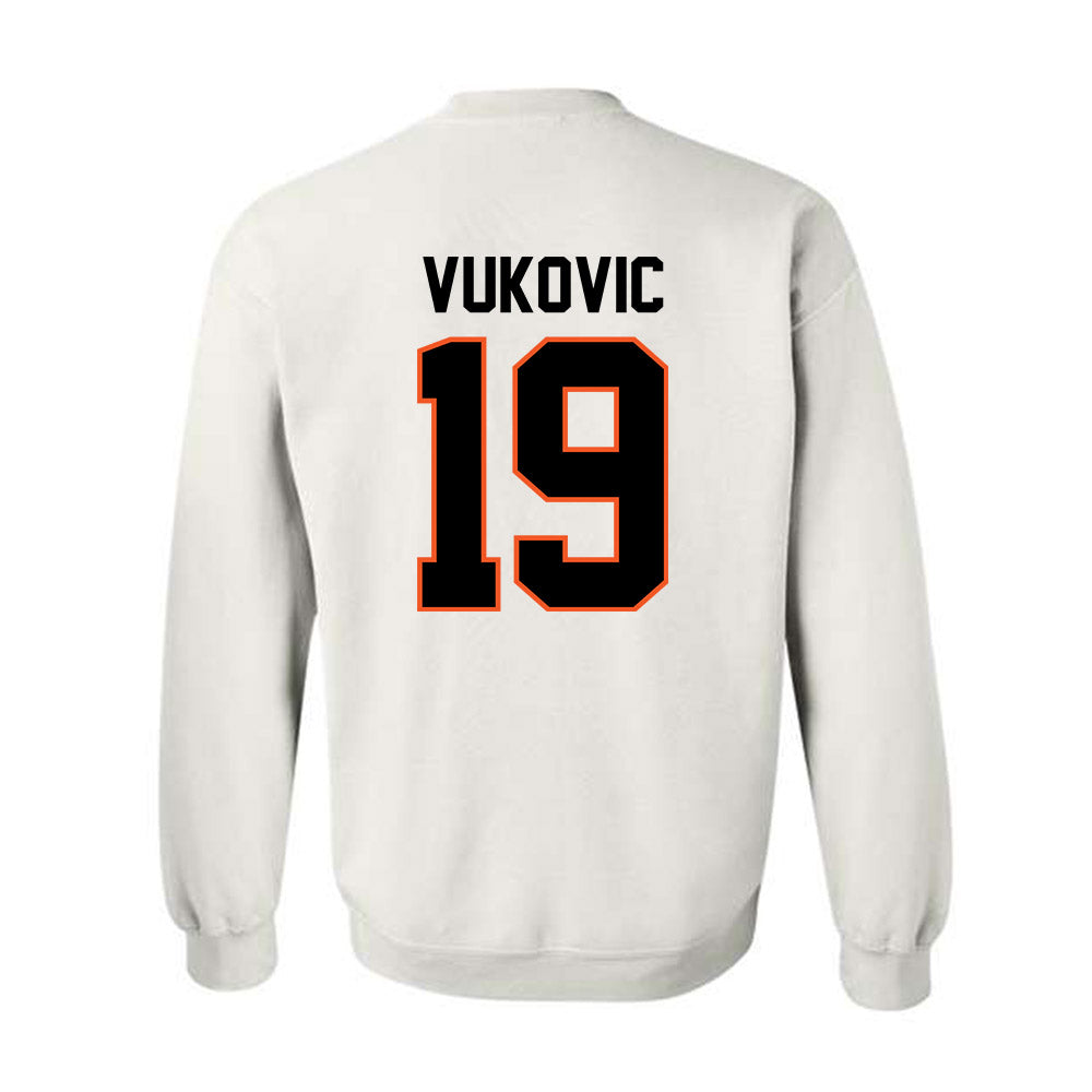 Oklahoma State - NCAA Men's Basketball : Andrija Vukovic - Classic Shersey Crewneck Sweatshirt-1