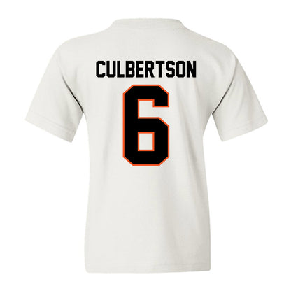 Oklahoma State - NCAA Baseball : Drew Culbertson - Classic Shersey Youth T-Shirt-2