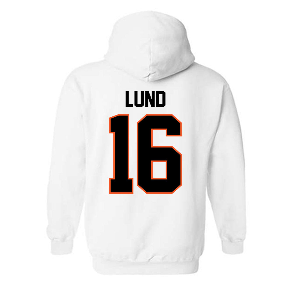 Oklahoma State - NCAA Baseball : Ethan Lund - Classic Shersey Hooded Sweatshirt-1