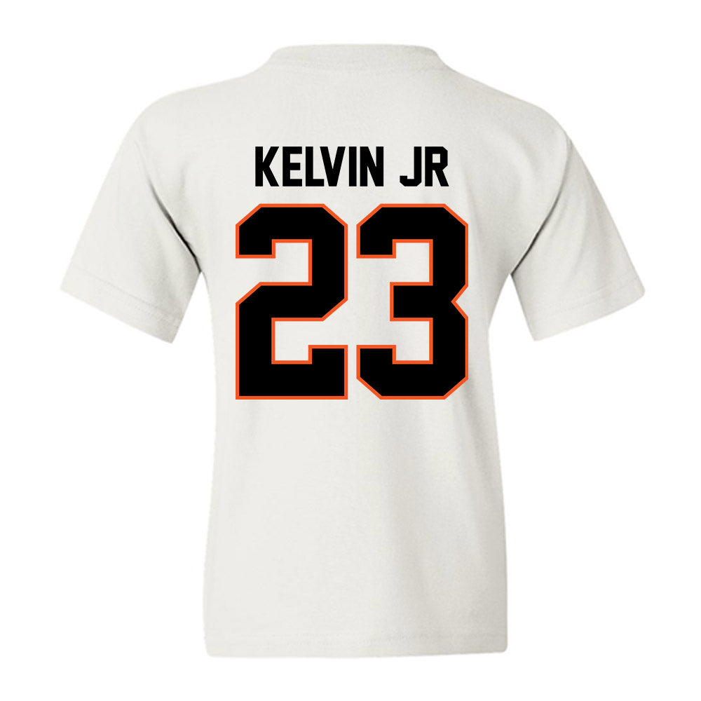 Oklahoma State - NCAA Men's Basketball : Mikey Kelvin Jr - Classic Shersey Youth T-Shirt-2