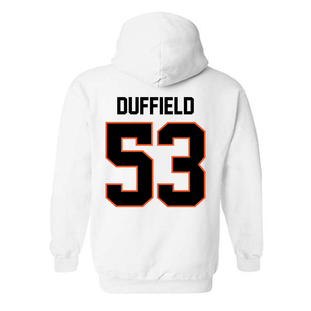 Oklahoma State - NCAA Football : Jaxson Duffield - Classic Shersey Hooded Sweatshirt-1
