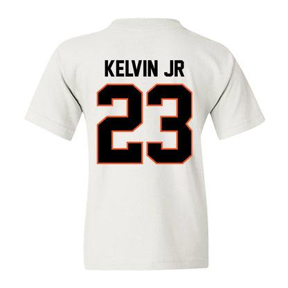 Oklahoma State - NCAA Men's Basketball : Mikey Kelvin Jr - Classic Shersey Youth T-Shirt-3