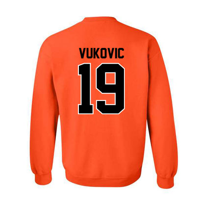 Oklahoma State - NCAA Men's Basketball : Andrija Vukovic - Classic Shersey Crewneck Sweatshirt-1